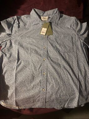 Goodfellow & Co Blue Micro-Print Button-Down Shirt